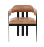 VIG Furniture Modrest Hazen - Modern Camel Leather + Black Iron Dining Chair VGOD-ZW-23151-CML