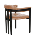 VIG Furniture Modrest Hazen - Modern Camel Leather + Black Iron Dining Chair VGOD-ZW-23151-CML