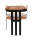 VIG Furniture Modrest Hazen - Modern Camel Leather + Black Iron Dining Chair VGOD-ZW-23151-CML