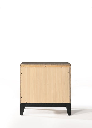 English Elm Valdemar Weathered Gray Nightstand with 2 Spacious Drawers, Dovetail Construction, Nickel Handles B2726P271651