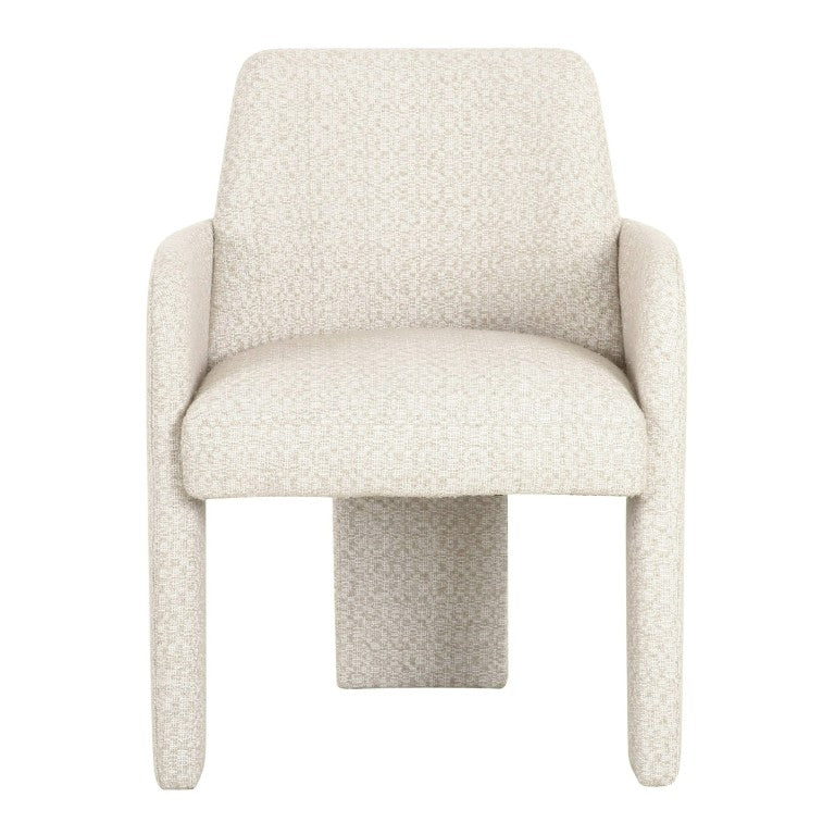 VIG Furniture Cando Fully Upholstered Beige Linen Dining Chair With Windsor Back, Plush Foam, Solid Wood Frame (98) VGOD-ZW-23097-BGE