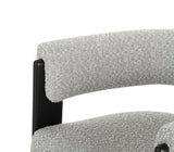 VIG Furniture Modrest Kenmare - Modern Light Grey Fabric + Black Dining Chair VGOD-DY-22149-LTGRY