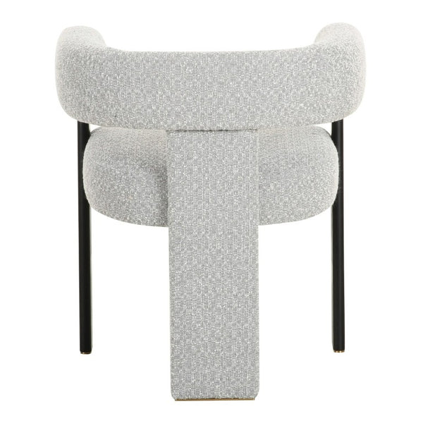 VIG Furniture Kenmare Light Grey Upholstered Dining Chair With Black Ash Frame, Foam Seat, Slat Back, No Assembly (97) VGOD-DY-22149-LTGRY
