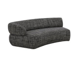 VIG Furniture Divani Casa Lakota - Modern Dark Grey Fabric Curved Sectional Sofa VGOD-ZW-23044-DKGRY