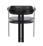 VIG Furniture Modrst Aneta - Modern Dark Brown Leather + Black Dining Chair VGOD-ZW-23152-BLK