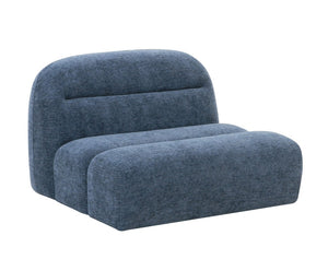 VIG Furniture Forman Modern Blue Modular Armless Sectional Seat — Plush Foam, Solid Ash Frame, Flexible Configurations VGOD-ZW-23029-ARM