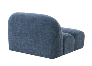 VIG Furniture Forman Modern Blue Modular Armless Sectional Seat — Plush Foam, Solid Ash Frame, Flexible Configurations VGOD-ZW-23029-ARM