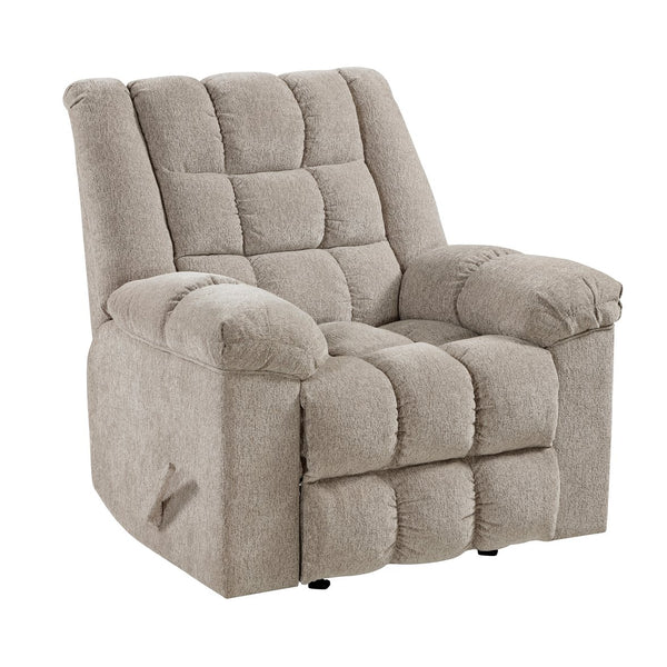 English Elm Gentle Rocking Reclining Chair with Chenille Upholstery, Ultra-Comfort Seat, Smooth Motion Recliner for Living Room Relaxation and Support Light Brown 41 L x 32 W x 29 H B011P347312