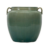 Lilys Vintage Style Green Jar With Two Handles 8166-2