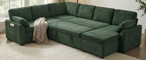 English Elm Swivel Barrel Accent Chair Chenille Tufted Round Club Seat for Living Room Lounge Green N719S002380F