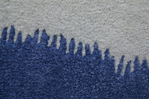 Feizy Rugs Katya Modern Hand-tufted Wool Rug - Geometric & Abstract Design For Stylish Home Décor Enhancement Blue,Gray Wool Kty8990fblubgeh00