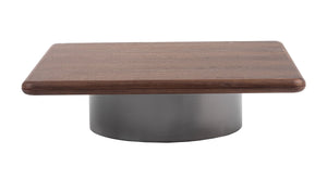 VIG Furniture Modrest Valley - Modern Walnut + Titanium Coffee Table VGIP-ST798-A