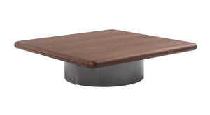 VIG Furniture Modrest Valley - Modern Walnut + Titanium Coffee Table VGIP-ST798-A