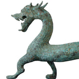 Lilys Green Bronze Han Dragon Statue 8169-1