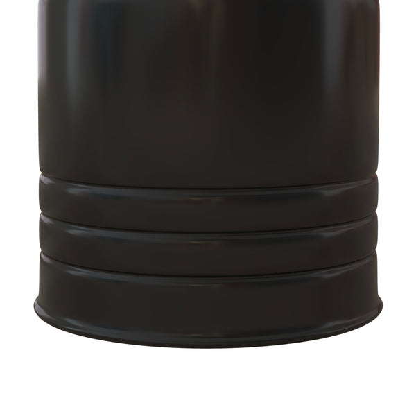 English Elm HOMCOM Nesting Storage Ottomans Set of 2 with Walnut Tops & Black Metal Frame, Hidden Lift-Top Storage, Farmhouse Accent W2225P173821