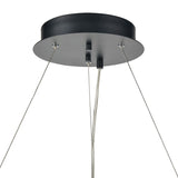 Hugo 36'' Wide Integrated LED Chandelier - Matte Black with Sunbleached Oak 81725/LED Elk Lighting