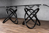 VIG Furniture Modrest Mason Modern Glass & Black Ash Dining Table VGCSDT-16092-BLK