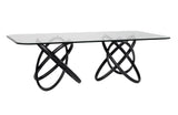 VIG Furniture Modrest Mason Modern Glass & Black Ash Dining Table VGCSDT-16092-BLK