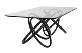 VIG Furniture Modrest Mason Modern Glass & Black Ash Dining Table VGCSDT-16092-BLK