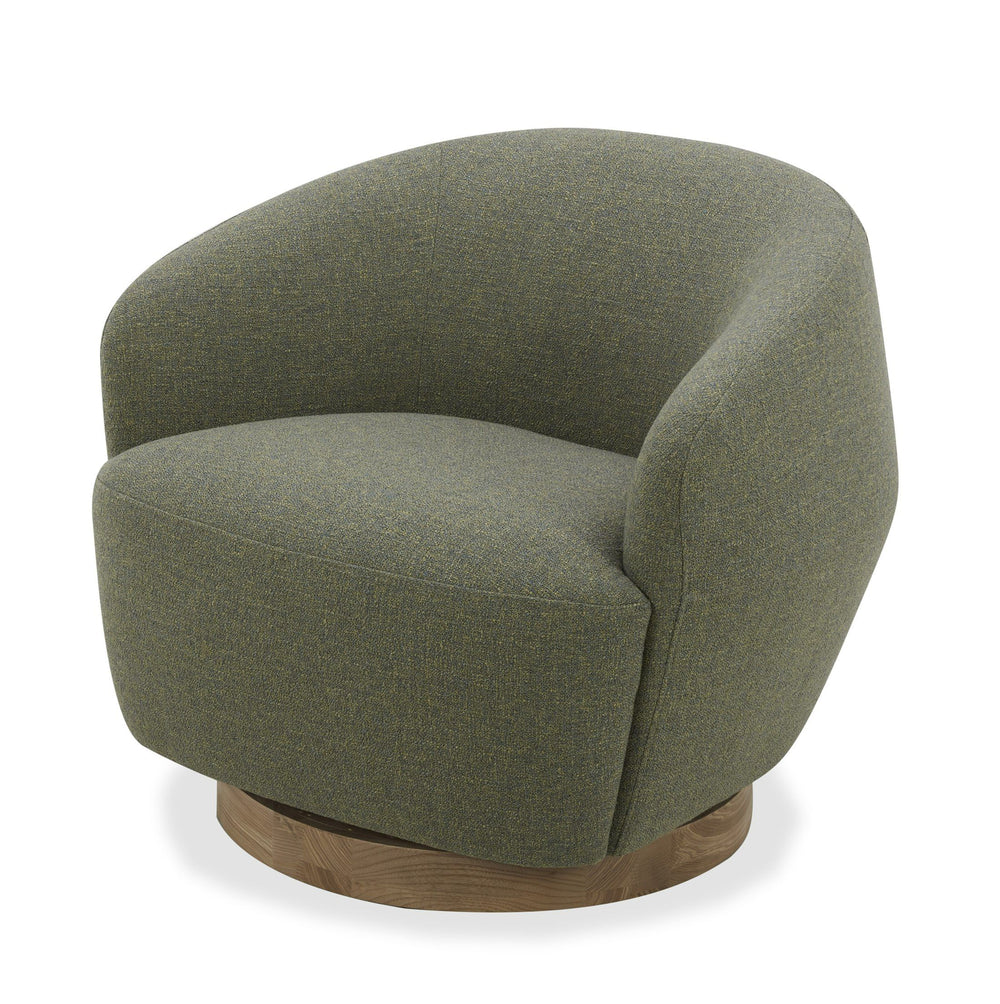 VIG Furniture Divani Casa Agatha - Modern Hemp Fabric Swivel Accent Chair VGKK-KF.A1203-HEMP