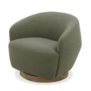 VIG Furniture Divani Casa Agatha - Modern Hemp Fabric Swivel Accent Chair VGKK-KF.A1203-HEMP