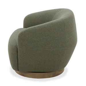 VIG Furniture Divani Casa Agatha - Modern Hemp Fabric Swivel Accent Chair VGKK-KF.A1203-HEMP