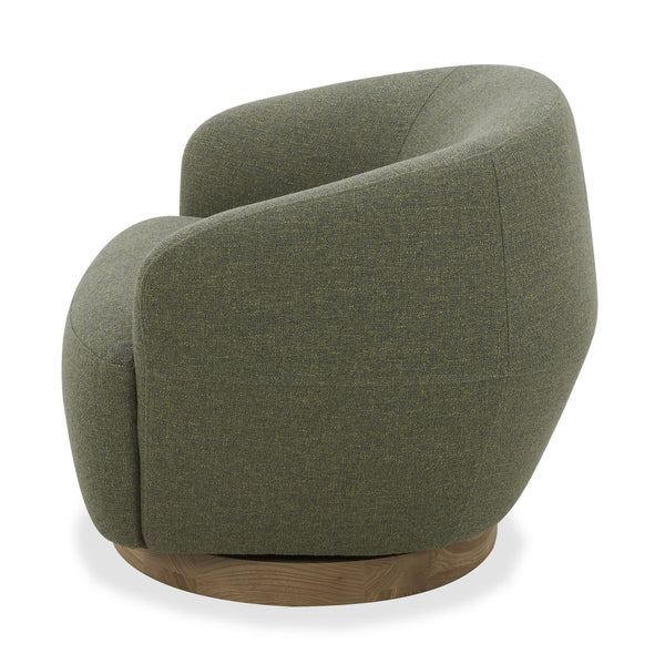 VIG Furniture Divani Casa Agatha - Modern Hemp Fabric Swivel Accent Chair VGKK-KF.A1203-HEMP