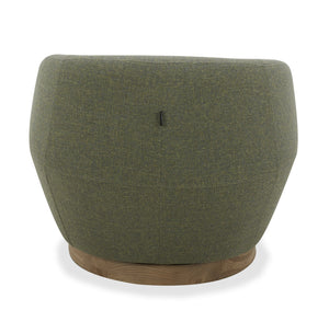 VIG Furniture Divani Casa Agatha - Modern Hemp Fabric Swivel Accent Chair VGKK-KF.A1203-HEMP