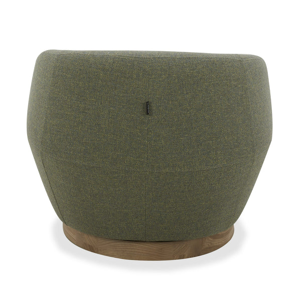 VIG Furniture Divani Casa Agatha - Modern Hemp Fabric Swivel Accent Chair VGKK-KF.A1203-HEMP