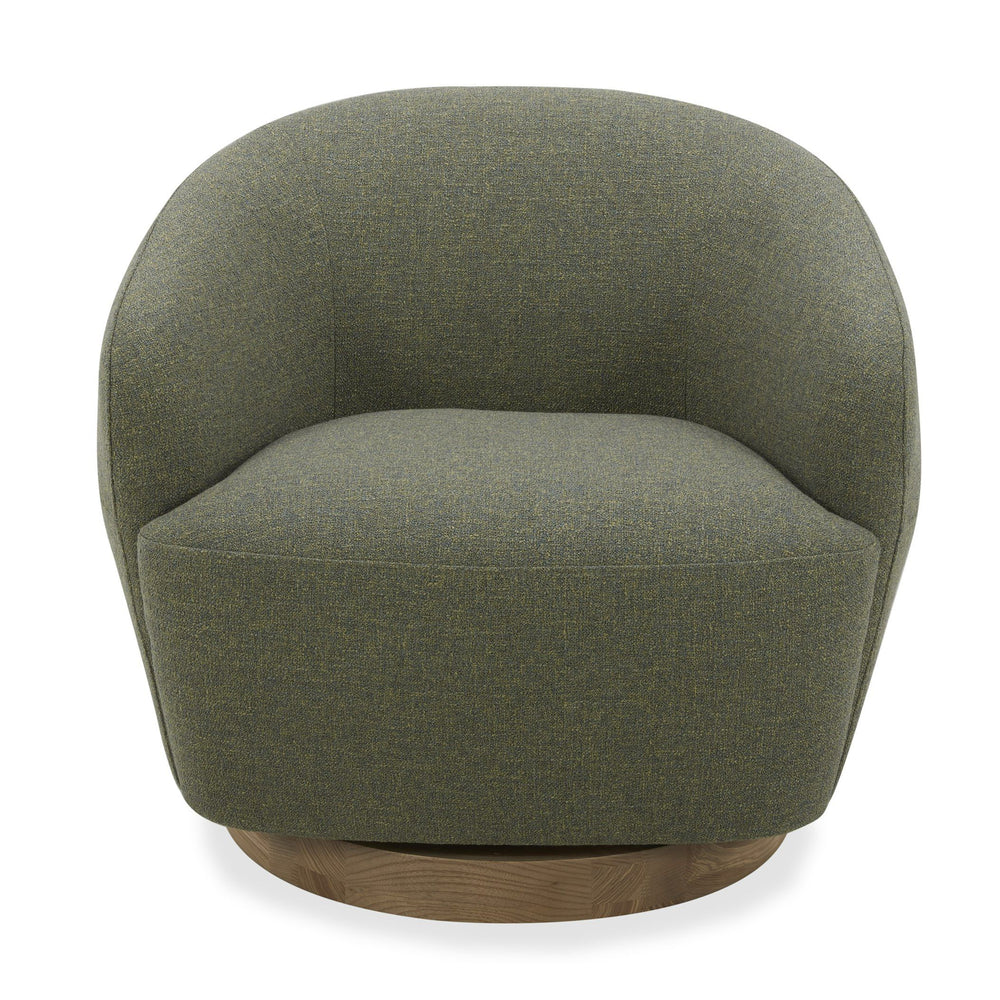 VIG Furniture Divani Casa Agatha - Modern Hemp Fabric Swivel Accent Chair VGKK-KF.A1203-HEMP