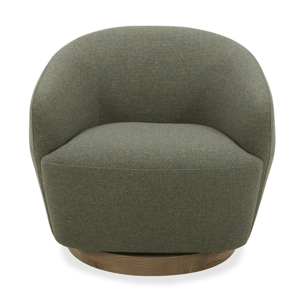 VIG Furniture Divani Casa Agatha - Modern Hemp Fabric Swivel Accent Chair VGKK-KF.A1203-HEMP