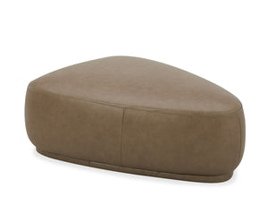 VIG Furniture Divani Casa Kinsey - Modern Tan Leather Large River Rock Ottoman VGKK-KF.D2015-L-SAND