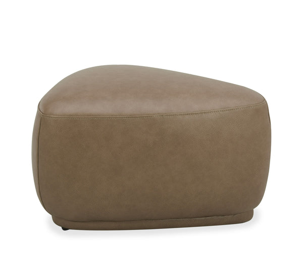 VIG Furniture Divani Casa Kinsey - Modern Tan Leather Small River Rock Ottoman VGKK-KF.D2015-S-SAND