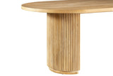 VIG Furniture Modrest Jacobson - Modern Natural Acacia Oval Dining Table VGWD-LYO-DT