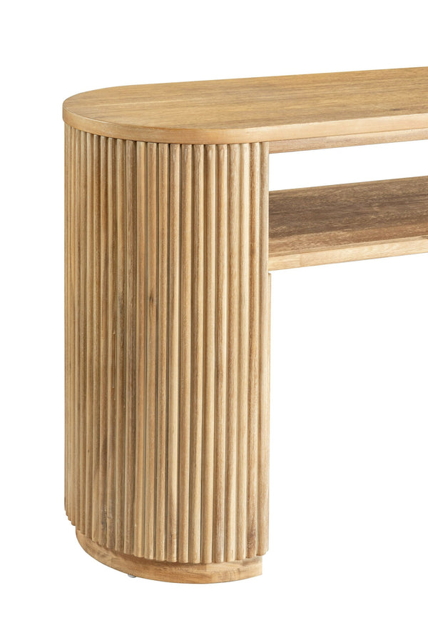VIG Furniture Modrest Jacobson - Modern Natural Acacia Console Table VGWD-LYO-LT2