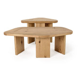 VIG Furniture Modrest Jack - Modern Natural Wood Coffee Table Set VGWDVAN-CFT1-VAN-CFT2