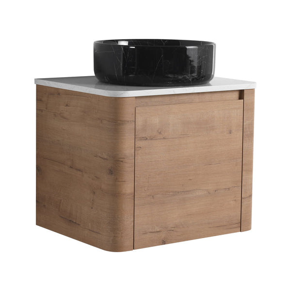 English Elm 24'' Wall-Mounted Bathroom Vanity With Ceramic Sink, Soft-Close Door & Space-Saving Design For Style W999S00396