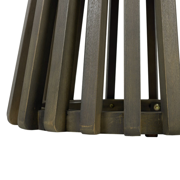 English Elm Christopher Knight Home® - Outdoor Acacia Wood Round Side Table - Stylish Grey Finish For Patio, Balcony, And Lawn Use N770P313252G