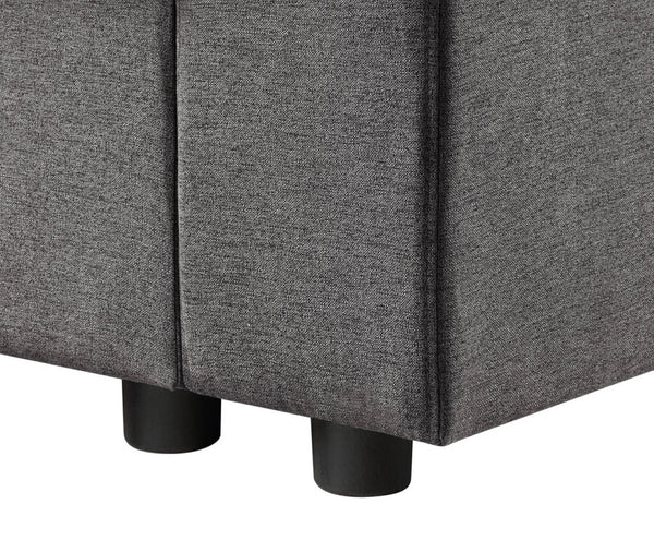English Elm Waylon U-shape Sectional with Chaise Linen Upholstery Pocket Coil 7 Seat Sofa B061S00174