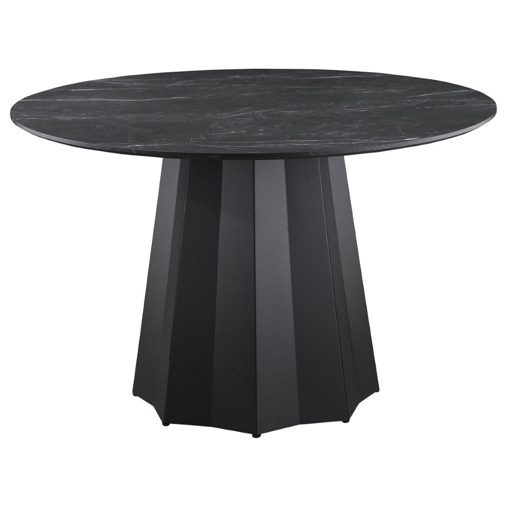 English Elm Maxine Brown Mindi Veneer Square Counter Height Table for Farmhouse Dining Rooms B062S01448