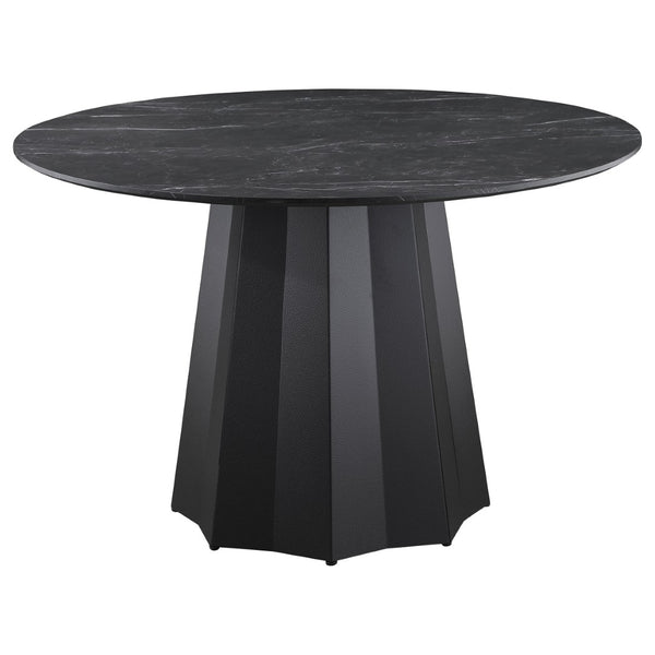 English Elm Maxine Brown Mindi Veneer Square Counter Height Table for Farmhouse Dining Rooms B062S01448