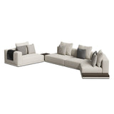 VIG Furniture Lamod Siret - Modern Ivory Fabric Modular Sectional W/ Coffee Table VGBB-HR-SOFA-IVY