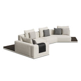 VIG Furniture Lamod Siret - Modern Ivory Fabric Modular Sectional W/ Coffee Table VGBB-HR-SOFA-IVY