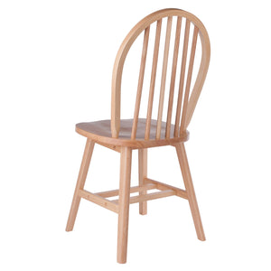 Winsome Wood Windsor 2-piece Modern Wooden Chair Set, Rustic Natural Finish For Dining Room Comfort And Style Natural Solid Wood 81837-winsome-wood