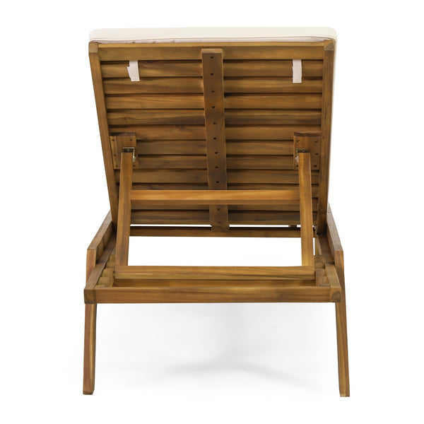 English Elm Christopher Knight Home® - Caily Chaise Lounge Set - Stylish Acacia Wood, Adjustable Backrests, Water-Resistant Cushions, Durable! 71346.00CRM