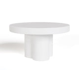 VIG Furniture Modrest Bruni - Modern White Concrete Coffee Table VGGR-623840-WHT