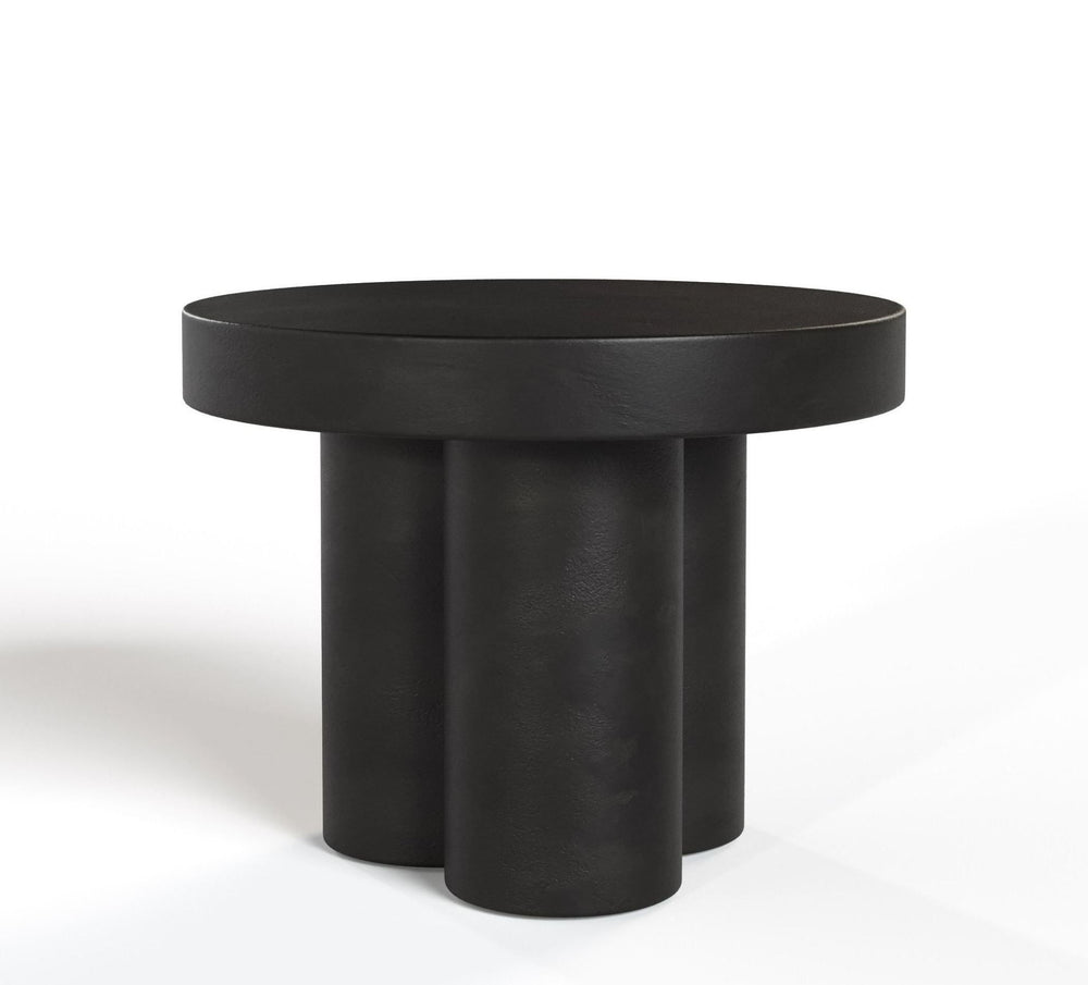 VIG Furniture Modrest Bruni - Modern Black Concrete End Table VGGR-623860-BLK