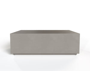 VIG Furniture Fresno Modern Concrete Rectangular Table With Weather-Resistant Finish, Durable Industrial Style Grey Coffee Table VGGR-689980-GRY