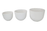 Modrest Goliad - Modern White Concrete Planters - Set of 3