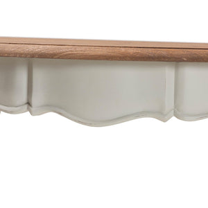 Baxton Studio Baxton Studio Cordelia Console Table - Rustic Two-Tone Farmhouse Design for Elegant Storage Solutions MNT15-White/Natural-ST